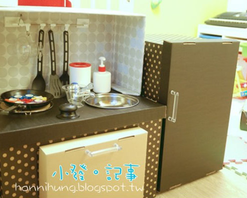 紙箱廚房DIY