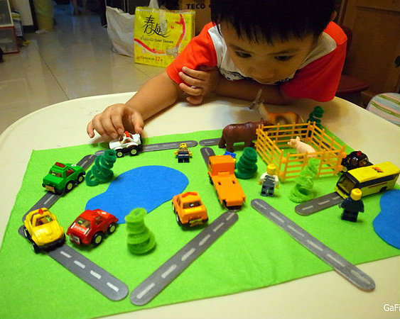 冰棒棍道路玩具DIY