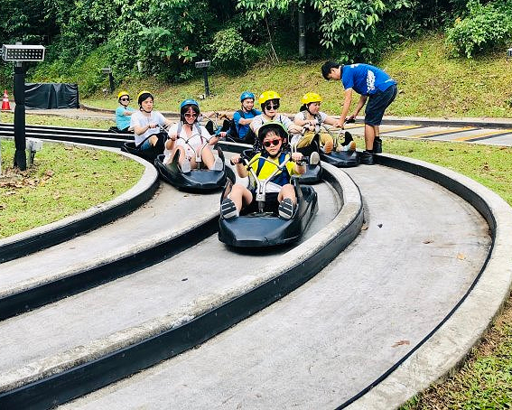 高空美景＋飆速快感，人人都是快車手～新加坡Skyline Luge Sentosa