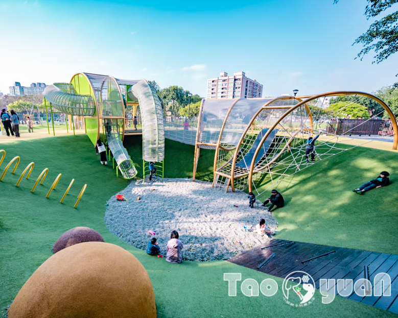 P@RK園宇宙，猿氣小子攀上爬下不亦樂乎～桃園陽明運動公園