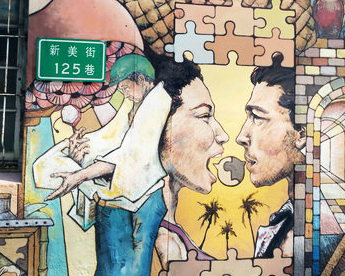繪出在地情感、也繪出藝術的想像～台南新美街125巷壁畫彩繪